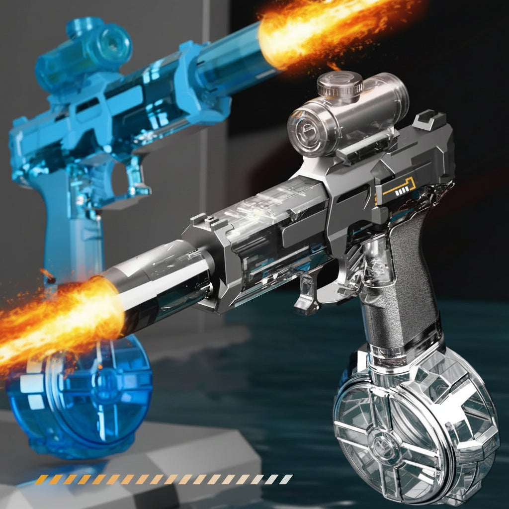 Ultimate Electric Water Gun - Light Up Automatic Squirt for Epic Summer Beach and Pool Parties - Perfect for Kids and Adults!