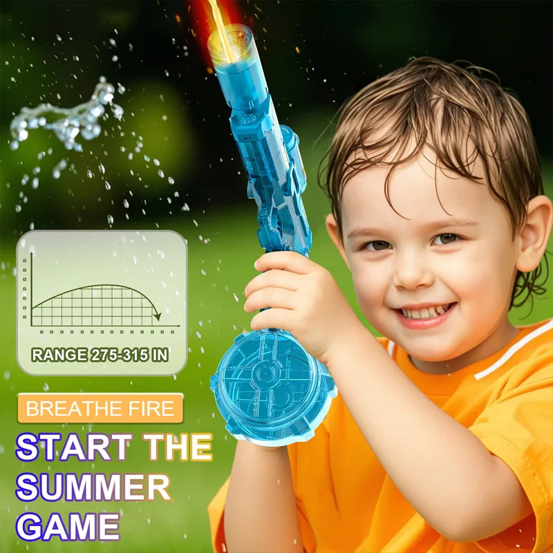 Ultimate Electric Water Gun - Light Up Automatic Squirt for Epic Summer Beach and Pool Parties - Perfect for Kids and Adults!
