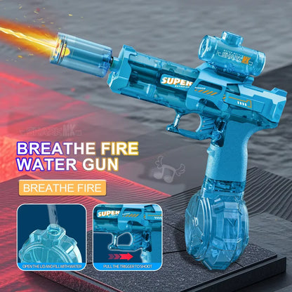 Ultimate Electric Water Gun - Light Up Automatic Squirt for Epic Summer Beach and Pool Parties - Perfect for Kids and Adults!