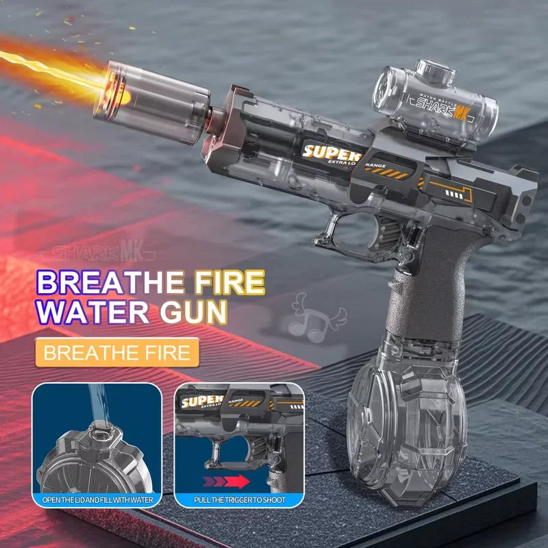 Ultimate Electric Water Gun - Light Up Automatic Squirt for Epic Summer Beach and Pool Parties - Perfect for Kids and Adults!